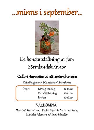 ...minns i september ..., Galleri Hagström